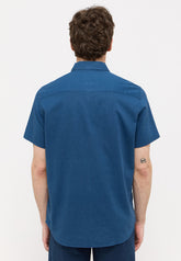 Męska Koszula Mustang Berkeley Insignia Blue 1015233 5230